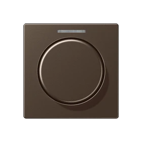 Centre plate with lens 1-gang, for rotary sensor, with lens, mocha