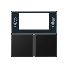 Tasterset 3-voudig, F40 Ruimtecontroller, grafietzwart mat