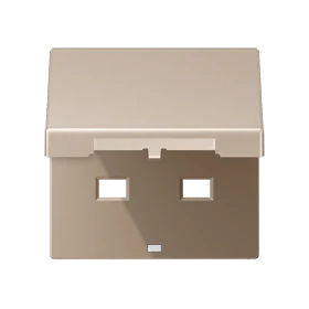 Hinged lid, for socket insert 521 G, champagne