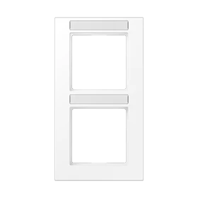 Frame 2-gang, matt snow white