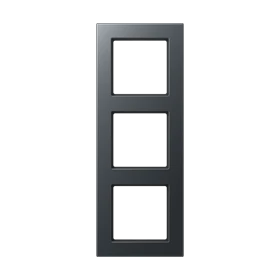 Frame 3-gang, matt anthracite