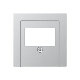 Afdekking voor telefoon aansluitdozen, 1-voudig, aluminium