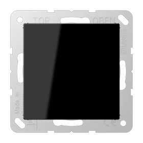 Blind-Abdeckung (gerastet), schwarz