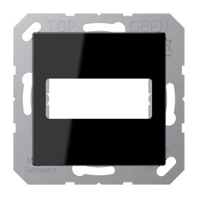 Afdekking, voor 1 D-subminiatuur connector, 9-/25-polig, zwart