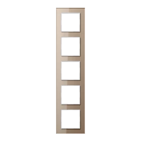 Glazen raam 5-voudig, champagne