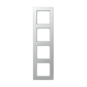 Frame 4-gang, aluminium