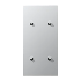 Центральная плата с тумблером «конус», два сдвоенных тумблера, алюминий