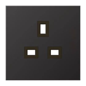 Centre plate for socket insert 521 G, aluminium laquered, dark (aluminium lacquered)