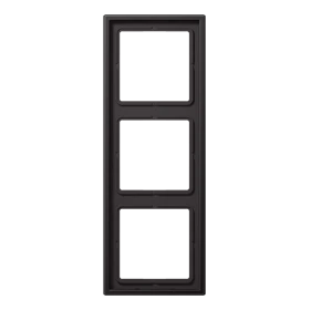 Placca 3 moduli, scuro