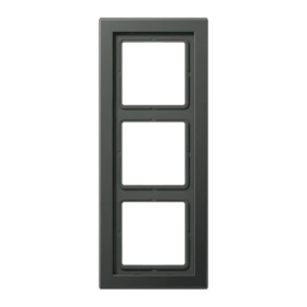 Placca 3 moduli, antracite