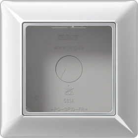 Surface cap 1-gang, aluminium