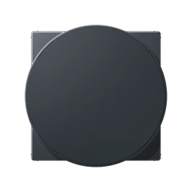 Centre plate for wireless charging, thermoplastic lacquered, A range, matt anthracite