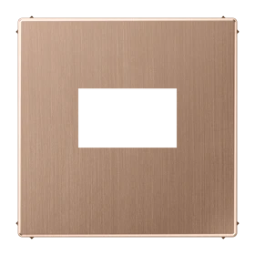 Enjoliveur pour chargeur USB 1 voie, Bronze brossé