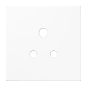 Centre plate for socket insert BS 2171-5 EINS and 3171-5 EINS, duroplastic, white