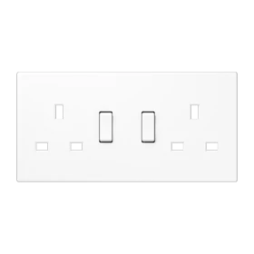 Centre plate for socket insert BS 2172 EINS and BS 3172 EINS, duroplastic, white