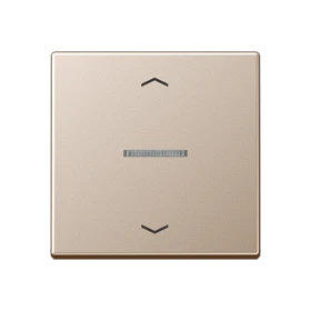 JUNG HOME push-button 1-gang, with arrow symbols, with lens, champagne
