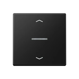 JUNG HOME push-button, with arrow symbols, with lens, matt graphite black