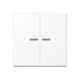 JUNG HOME push-button, with lens, matt snow white