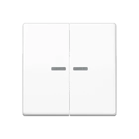 JUNG HOME push-button, with lens, white