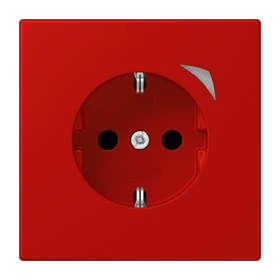 Prise JUNG HOME version SCHUKO® Energy, Safety Plus, rouge vermillon 31