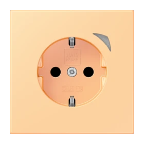Prise JUNG HOME version SCHUKO® Energy, Safety Plus, terre sienne claire 59