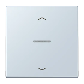 Bouton poussoir JUNG HOME 1 voie, avec symboles flèches, avec voyant crayon, outremer pâle (32023)