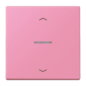Bouton poussoir JUNG HOME 1 voie, avec symboles flèches, avec voyant crayon, rose vif (4320C)