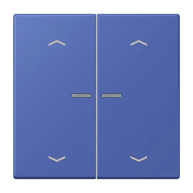JUNG HOME Taster 2fach, mit Pfeilsymbolen, mit Lichtleiter, bleu outremer 31 (32020)