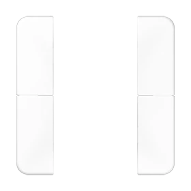 Cover kit 2-gang, F50, white