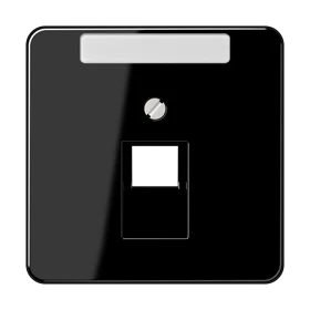 Centre plate for IAE/UAE sockets, 1 x 8-pole, black