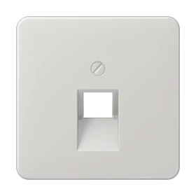 Centre plate for IAE/UAE sockets, 1 x 8-pole, light grey