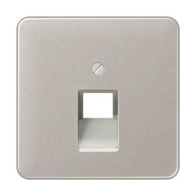Centre plate for IAE/UAE sockets, 1 x 8-pole, platinum
