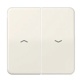 Tecla simple, con símbolos de flechas, Termoplástico, blanco marfil