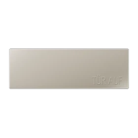 Großflächenwippe (70 x 212,4 mm) 1fach, Text Tür auf, Edelstahl