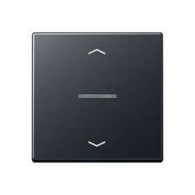 eNet push-button standard, with arrow symbols, with lens, matt anthracite