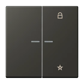 eNet push-button universal, with lens, ombre naturelle 59 (4320R)