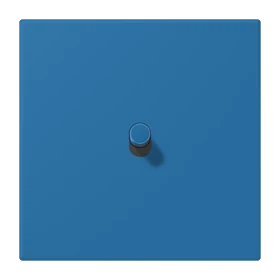 Centre plate with toggle lever "cylinder", 1 toggle lever, bleu céruléen 31 (32030)