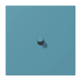 Centre plate with toggle lever "cylinder", 1 toggle lever, céruléen vif (32031)