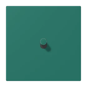 Centre plate with toggle lever "cylinder", 1 toggle lever, vert anglais (32040)