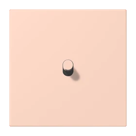 Centre plate with toggle lever "cylinder", 1 toggle lever, l’ocre rouge clair (32112)