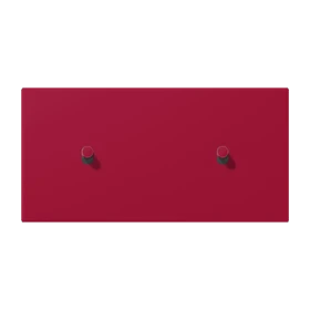 Centre plate with toggle lever "cylinder", 2 x 1 toggle lever, rouge carmin (32100)
