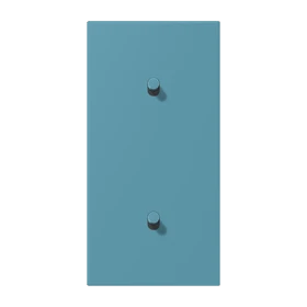 Centre plate with toggle lever "cylinder", 2 x 1 toggle lever, céruléen vif (32031)