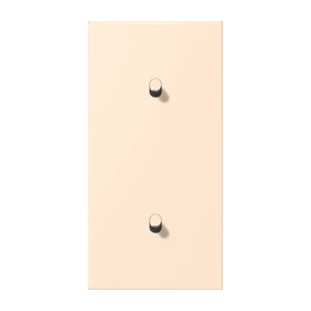 Centre plate with toggle lever "cylinder", 2 x 1 toggle lever, terre sienne pâle (32123)