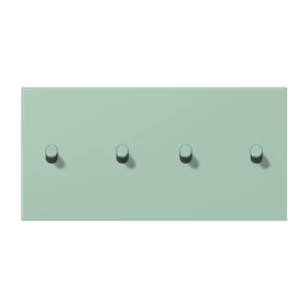 Centre plate with toggle lever "cylinder", 2 x 2 toggle levers, vert anglais clair (32041)