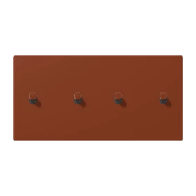Centre plate with toggle lever "cylinder", 2 x 2 toggle levers, terre sienne brûlée 59 (4320D)
