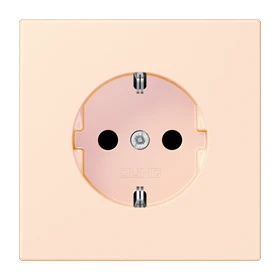 SCHUKO®-Steckdose, Duroplast lackiert, orange pâle