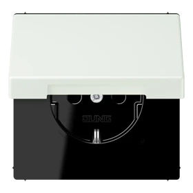 Enchufe SCHUKO®, Safety Plus, termoplástico lacado, outremer gris