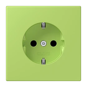 Enchufe SCHUKO®, Safety Plus, duroplástico lacado, vert clair