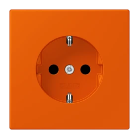 SCHUKO®-Steckdose, Schraubklemmen, Duroplast lackiert, orange vif