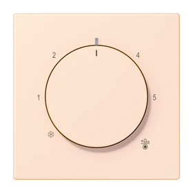 Centre plate for thermostat, orange pâle (32082)